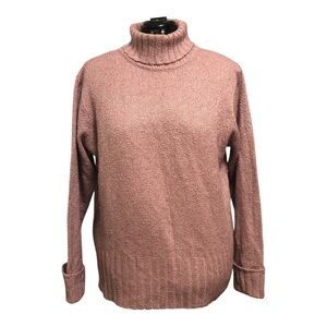 Carolyn Taylor Women's Pink Turtleneck Sweater